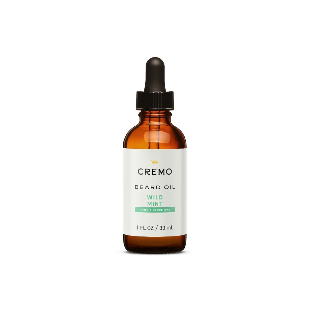 Cremo Beard Oil, Revitalisasi Wild Mint, 1 fl oz - Kembalikan Moizens Natural dan Esten Jenggot Anda Untuk Bantuan Relieve Beard Itch