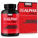 ForCE FacTOR Test X180 Alpha Max Total Testosterone dan Nitric Oxide Booster untuk Pria dengan Benih Fenugreek dan Tribulus untuk meningkatkan Aliran Darah dan Menimbulkan Performance Atletik Pria, 180 Kapsul
