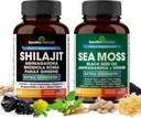 SANDHUHERBALIS Sandhu Herbals Bundle - Sea Moss, Shilajit, Black Seed Oil, Ashwagandha, Ginger, Rhodiola Rosea, Panax Ginseng, Shinging Nettle