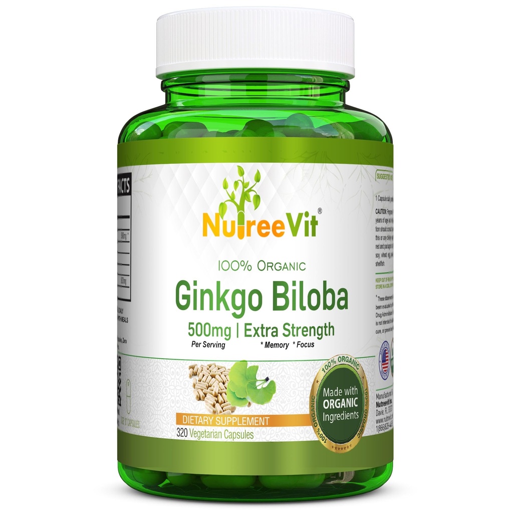 NutreeVit Ginkgo Biloba Capsules (320 Kapsul)