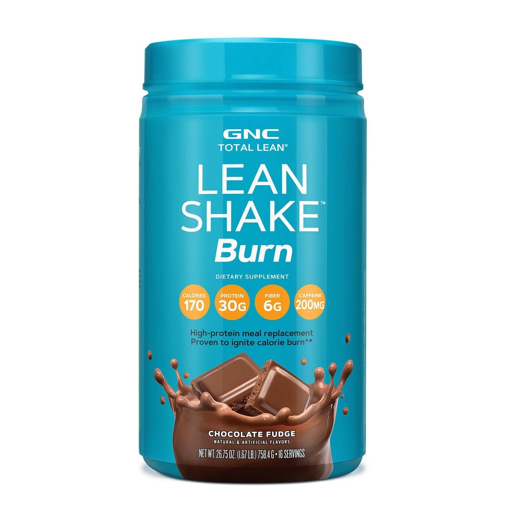 GNC Total Lean Shake Burn - Chocolate Fudge (16 Servis)