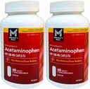 Tanda Anggota 500mg Ekstra Kekuatan Acetaminofhen MegaSize 2Pack (600 Cacah Masing-masing) 7hm2Dcs
