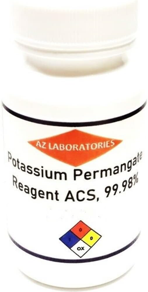 Potassium Permanganate Regent Tingkat / 8 OZ / Free Flowing Powder / Detox Pro Health / Sama Hari Kapal / USA Dibuat / 100%