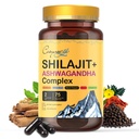 Himalaya Shilajit - Kompleks dengan Ashwagandha, Mace, Gokshura, Cinnamon & Piperine 124; Energi, Vitalitas & 85 + Telusuri Mineral, Shilajit for Men, Shilajit for Women, Regular Dose - 150 Capsules