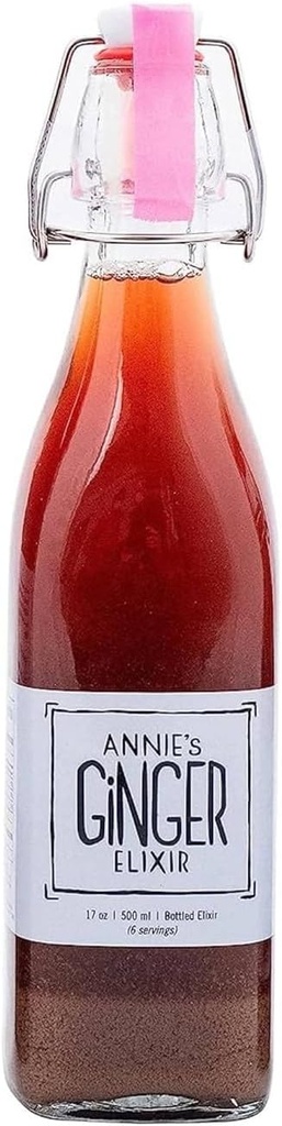 Obat Jahe Annie, 17oz 1-Pack, Pure Natural Organic Tonic Ginger Shot, Digetical Cleanse Boosts Ammune Defense, Daily Gut Health and Wellness, None-GMO Beverage