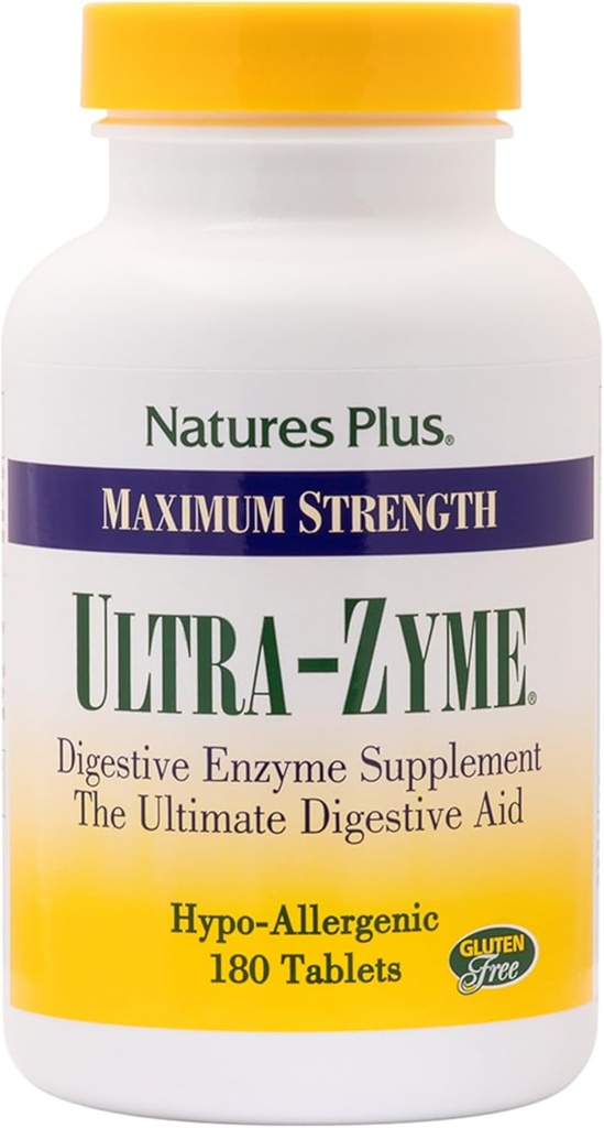 NaturresPlus Ultra- Zyme - 180 Tablet, Paket 2 - Enzyme Suplemen untuk menyokong Hamil Sehat - Gluten Bebas - 90 Total Pelayan