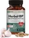 Herbal- BP Supplemen Tekanan Darah Alam - Mendukung Kesehatan Sirkulasi 124; Menampilkan Ekstrak Benih Grape, Bawang Putih, Hawthorn, Olive Leaf & Ashwagandha untuk Long- Term Dukungan (3-Pack)