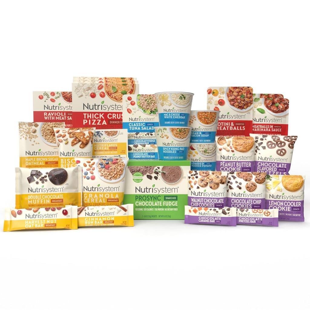 Nutrisystem ® Fast Five 7- Day Diet Kit, 28 Delicious Meals & Snacks Plus Chocolate Protein Proyeksi Shakes