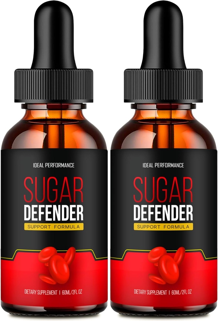 IDEAL Performance Sugar Defender Drops, Sugar Defender SugarDefement Liquid Drops - Maximum Power, SugarDefender Health and Wellness All Natural Formula, SugarDefender Liquid Review (2 Pack)