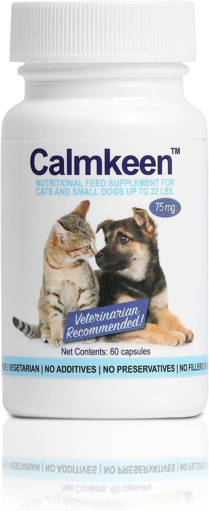 75 mg 60 Count Nutrationals Suppplement for Small Dogs and Cats Up to 22 Pounds (Forgently Calmkene)
