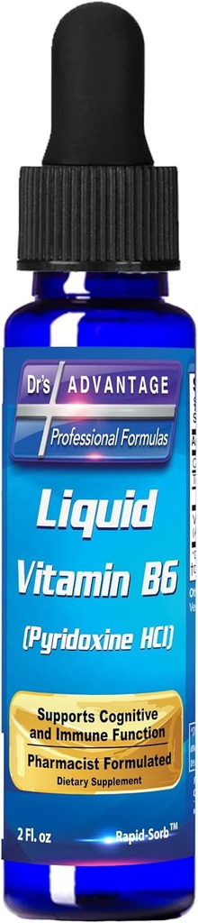 Dr Adviously Vitamin B6 Pyridoxine HCI 2 oz Dropper