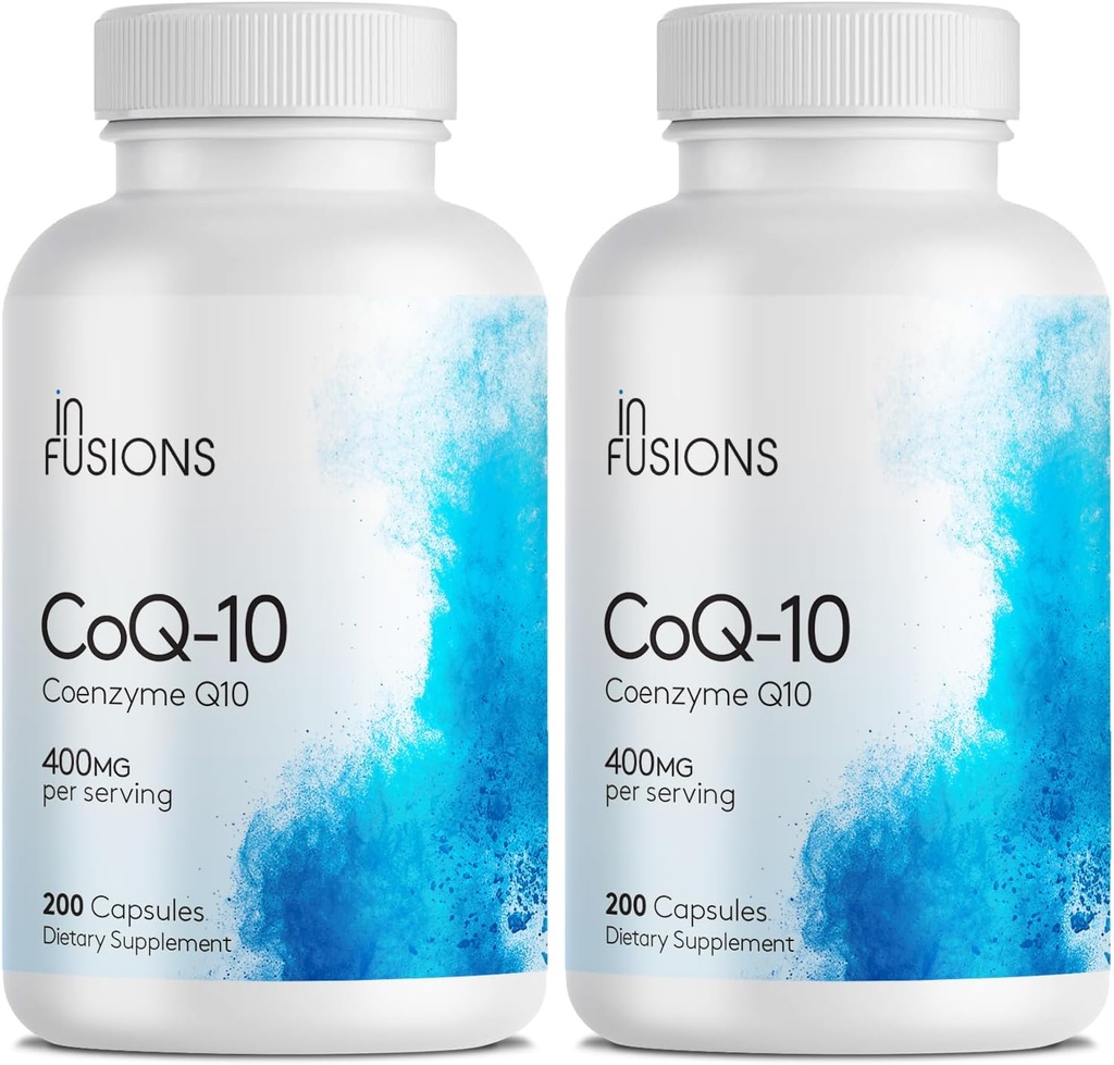 Induksi Kekuatan Ekstra KoQ10 400 Capsules Tinggi Gluten Bebas GMO 2 Pack
