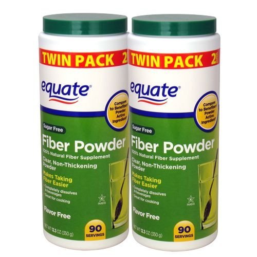 Sama dengan Sugar-Free Fiber Powder - 90 Pelayan, 12,3 oz (2 Paket)