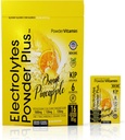 PowderVitamin Electrolytes Powder Plus, Keto, Orange Pineapple, Sugar Free, Pink Himalaya Salt, 1000mg Potasium, 120mg Calcium, 120 mg Magnesium, Non-GMO, Zero Calories, (16 Paket Hidration)