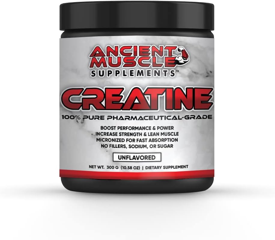 Suplemen Creatine Monohydrate Micronized Powder Tanpa Rasa, Keto Friendly, untuk Fast Recovery dan Muscle Mass dan Kekuatan Pertumbuhan, Bubuk, 60 Servis