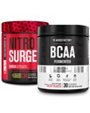 Jacked Factory Nitrospush Shred Thermogenic Pre- Workout di Blueberry Lemonade & BCAA dalam Fruit for Body Punch Reposisi, Pembangunan Otot dan Pemulihan