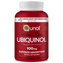 Quhol Ubiquinol CoQ10 100mg Softgels, Mega Ubiquinol 100mg - Superior Absorpsi - Formasi Aktif Koenzim Q10 untuk Tekanan Hati & Kesehatan Tekanan Darah - Tingkat Darah 2 Bulan