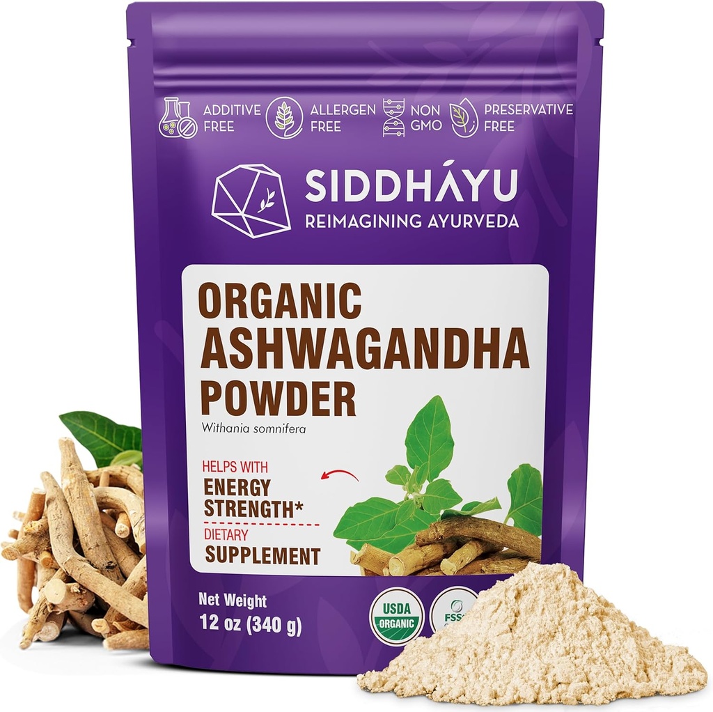 Sidhayu Organik Ashwagandha Powder - 12 oz