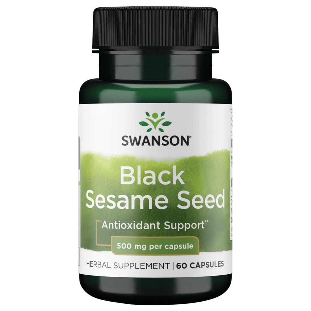Swanson Full Spectrum Black Sesame Benih 500 Juta Capsules 60