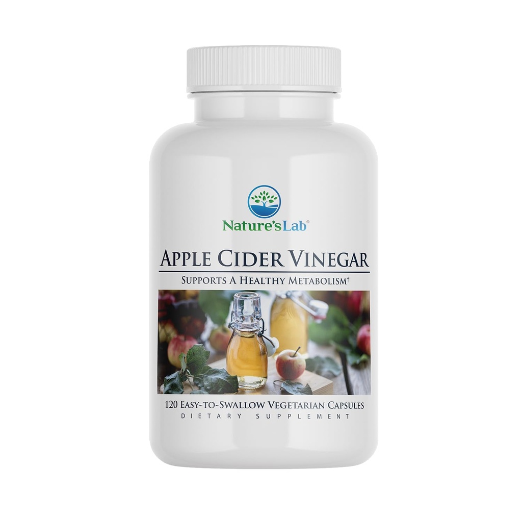 Nature 's Lab Apple Cider 1200mg with Chromium - 120 Capsules (60 Day Supply)