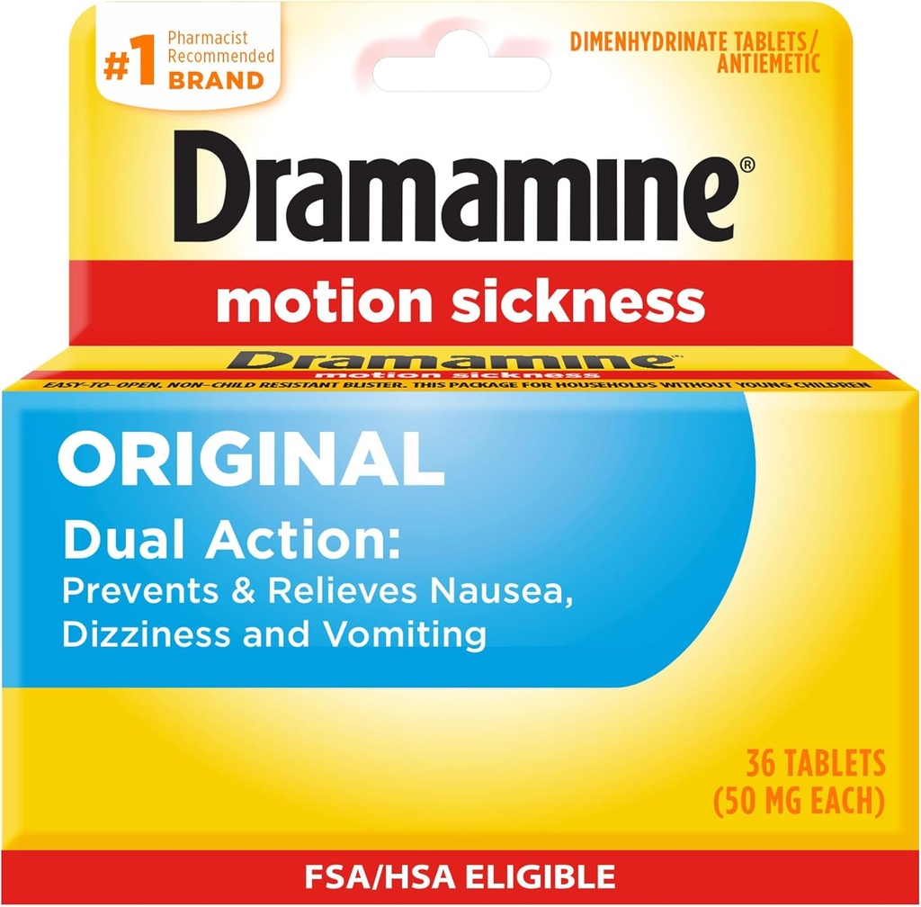 Dramamine Asli, Motion Penyakit Relief, 36 Count