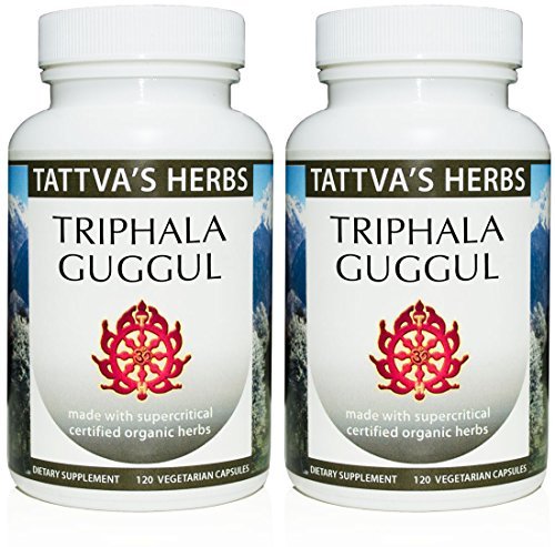 Triphala Guggul Herbal Suplemen, Ayurveda Herbal Suplemen, Digetical Health & Dukungan, Triphala Powder Capsules, 240 Count (2 Pack), 25 Tahun Premium Service