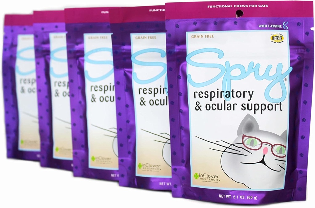 Di Clover Spry, Cat Eye Care Support, Perlakuan Kucing L- Lysine, Dukungan Dukungan Ammune, Obat Kesehatan Cat Health, Dukungan Kesehatan Cat Antioksidant,