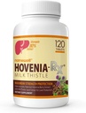 NANOWELL Hovenia- RX Milk Thistle - Liver Support dengan 80% Silymarin Milk Thistle Extract - 120 Tablet, 30 Day Suppply