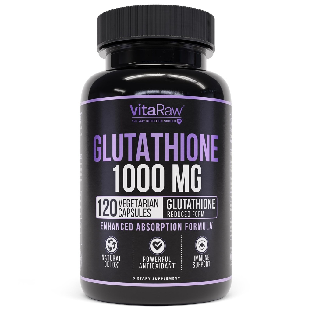 100mg Glutathione untuk Dukungan Imune - 100mg Kompleks Absorpsi - Mengurangi Lipomal Glutathione Support dengan Alpha Lipoic Acid - Brain Booster, Glowing Skin, Liver Support