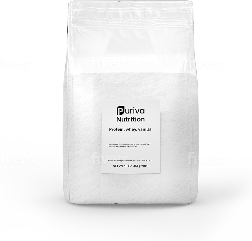 Protein Powder, Whiy Protein Isolasi, Vanilla, 1 Pound