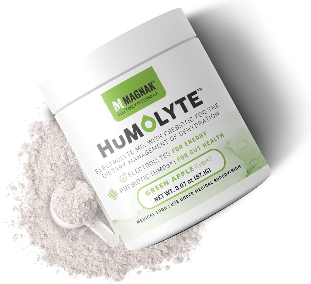 Humolite Electrolite Powder untuk Pasien Kemotherapy - Panti HMO Formula untuk Hidration & Gut Health - Prebiotic, Gluten- Free, Green Apple Flavor, 3.07 oz