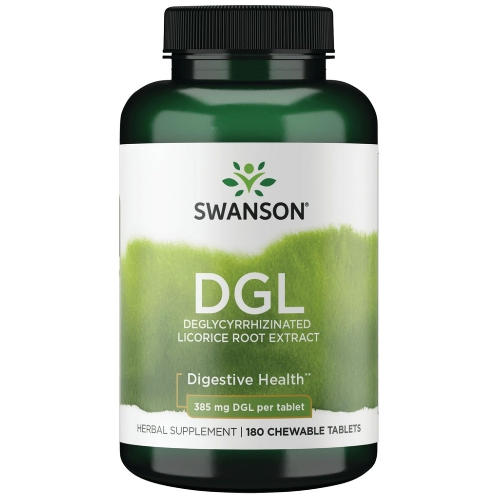 Swanson Dgl (Licorice) 385 Miligram 180 Chwblas