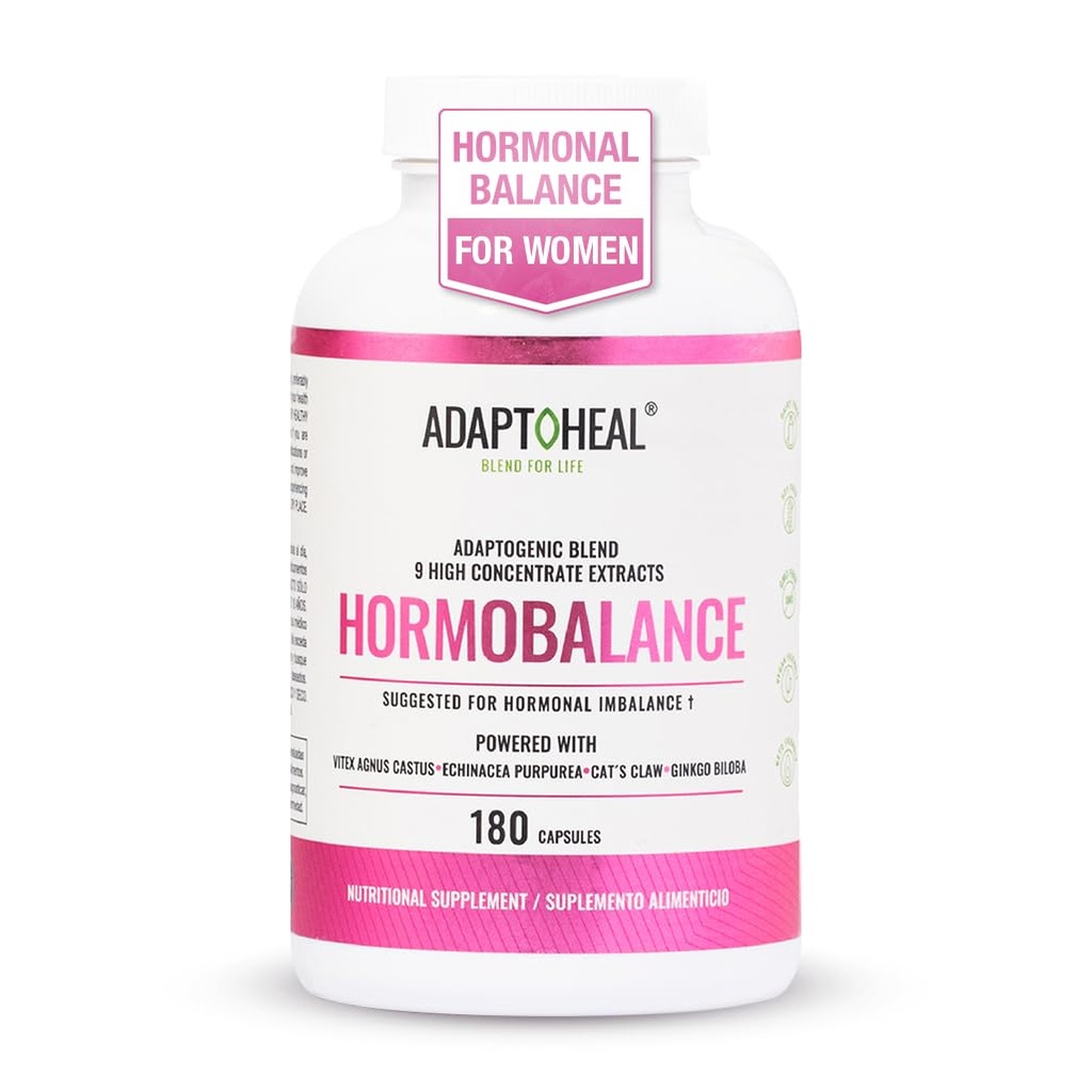 Keseimbangan Hormone bagi Perempuan - Menopause & PMS Dukungan Suplemen - Adaptogen untuk Keseimbangan Wanita & Wellness - 180 Vegan Kapsul