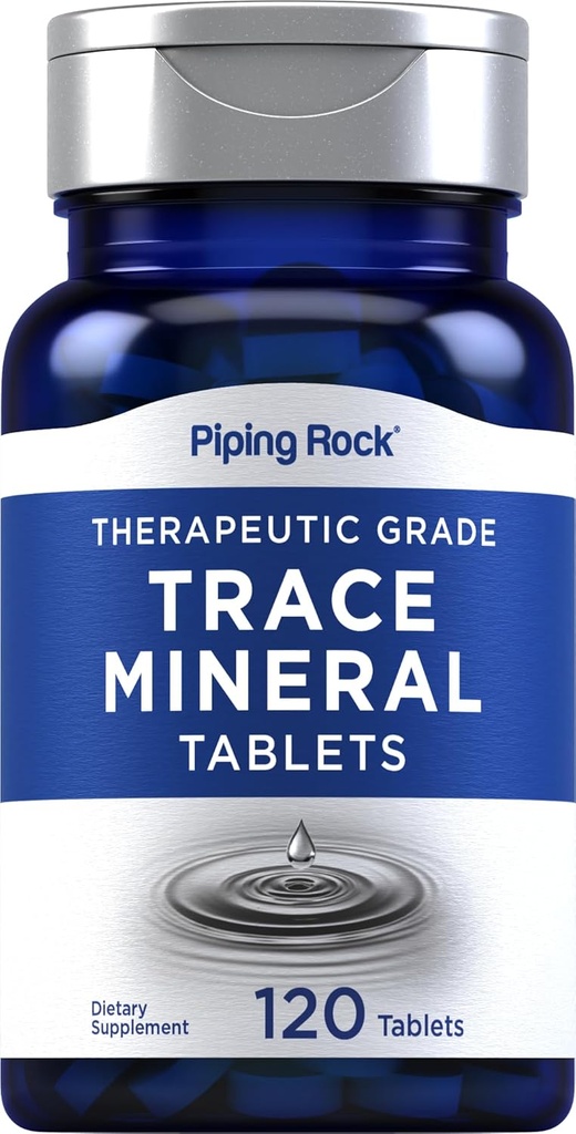 Piping Rock Trace Suplemen Minerals 124; 120 Tablet 124; Therapeutic Tingkat 124; Pil untuk Pria dan Wanita 124; Non GMO, Gluten Bebas