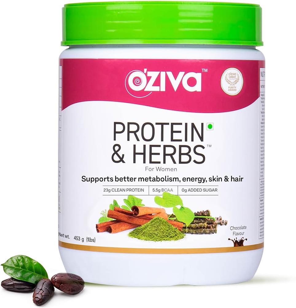 OZIVA Protein & Herbs for Women 124; 500 Gm (16 Servings) yaitu: