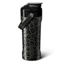 BrüMate MultiShaker Shaker Bottle 124; 100% Leakproof Insulated Stainless Steel 124; Pre Workout dan Protein Shaker Bottle untuk Gym 124z (Onyx Leopard)