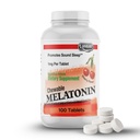 LANDAU Melonalin untuk Anak - 1mg Dose Rendah Melatonin Bantuan Tidur untuk Anak - Kosher & Dibuat di Amerika Serikat - EAzt-to Take Natural Cherry Flavor Melonasin Bantuan bagi Toddlers, Anak-anak & Dewasa (100)