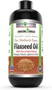Amazing Omega Flaxseed Oil Supplemen 126 Omega 3, Lignans & Fiber 124; 16 Oz 14; Non-GMO 124; Gluten Free 124; Dibuat di USA