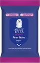 ANGELS 'EYES Face, Eye & Paw Cleansing & Tear Stain wipe, Large 4 "x7" Hypoallergenic Dog & Cat Wipes, Mengurangi Soar Stains, Dirt, dan Discharge, Fragrance Free, 40 Count