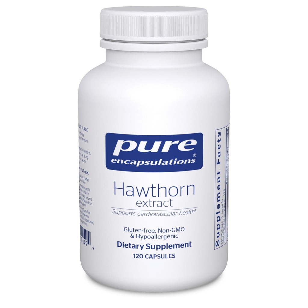 Resulasi Murni Hawthorn Extract 124; Crataegus Oxyaciaclegenic Supplemen untuk Sistem Kardiovaskular Dukung 124; 120 Kapsul
