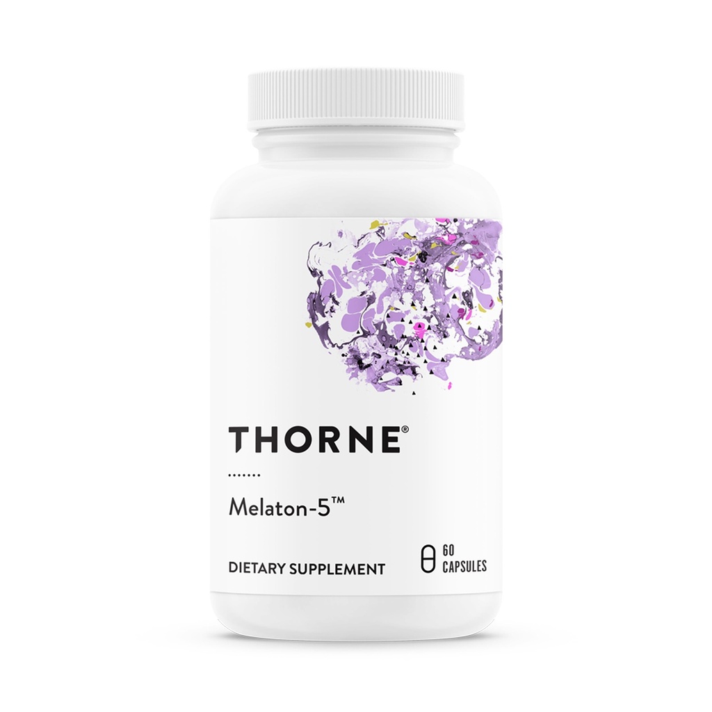 THORNE - Melona- 5- 5 mg Melonain Suplemen - Mendukung Rhythm Circadian Normal, Revelful Sleep & Relaxation * - Third- Party Certifikasi - Gluten, Dairy & Soy- Free - 60 Capsules