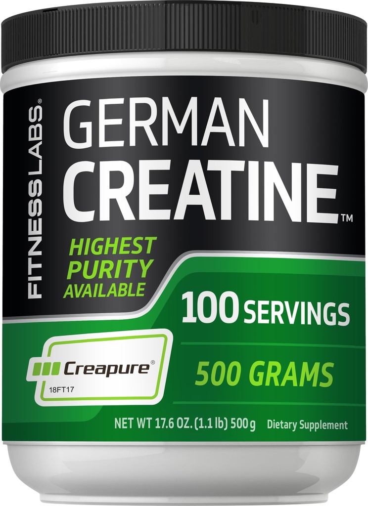 Fitness Labs Creatine Creatine Monohydrate Powder 124; 500 Grams 14; Creapure Fitness Supplement; untuk Pria & Women 124; Tanpa rasa 124; 100 Servings