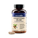 Naturewise Nighttime Fitness Supplement & Natural Sleep Aid with Cayenne Extract, Green Coffee Bean, GABA, L-Theanine - Vegetarian, Non-GMO - 60 Capsules [Persediaan 1 Bulan]