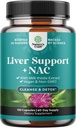 Dukungan untuk NAC Supplemen untuk Liver Cleanse Detox & Repair - N Acetyl Cysteine Clever dengan Antioksidants, Turmeric, Choline, Dandelion & L- Glutathione - 120 Caps