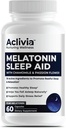 Super Strength Meltonin 10 MG Capsules, Chamomile, Passionflower & Lemon Balm, Sleep Aid untuk Membantu Anda Fall Asleep & Wake Up Refreshed, Non- Habit Forming, 60 Capsules