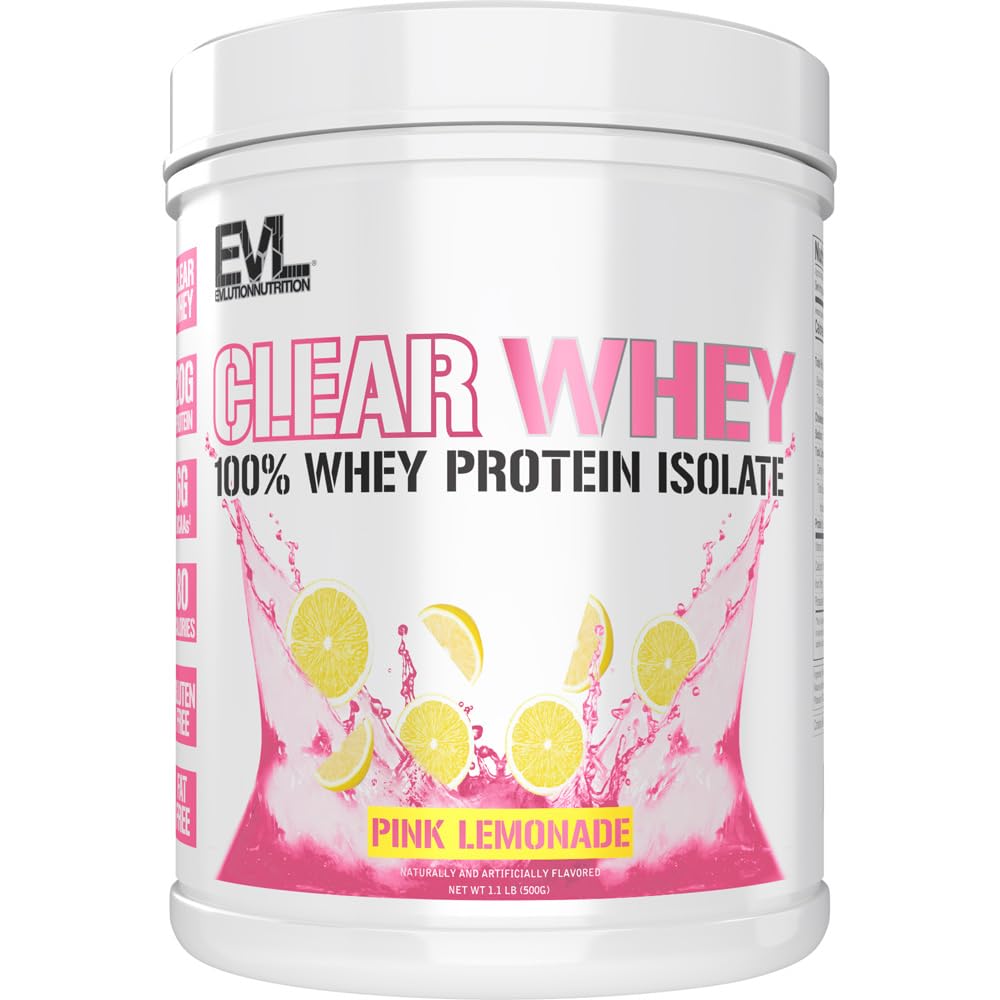 Nuklir Pengungkapan Aman Whey - 100% Whey Protein Isolate - for Muscle Growth, Power & Recovery - 20g Isolate Protein Per Serving - Fast Absorbing - Gluten & Fat Free - 1.1lb - Pink Lemonade