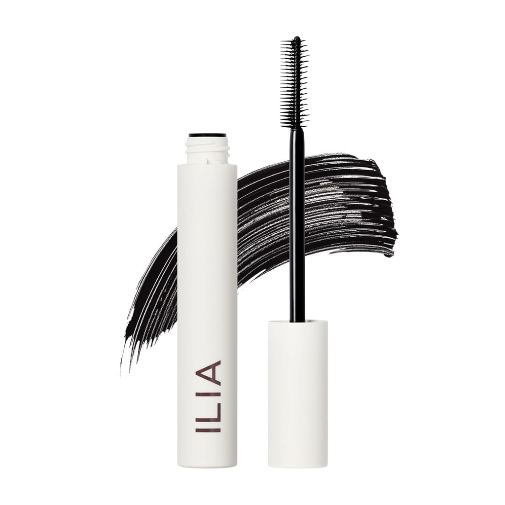 ILA - Limitless Lash Mascara no 124r Lighweight, Ninchishing, Lenghdering, Lifthining, Lifting 14; Flake + Smudget- Resist 124; Non-Toxic, Bebas, Ophtalmologist- Teruji, Aman Untuk Mata Sensitif (Soft Black)
