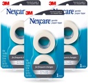 Nexcare Gentle Paper Tape, Medical Paper Tape, Wexres Dressings and Lifts Away Gently - 1 In x 10 Yds, 6 Rolls of Tape