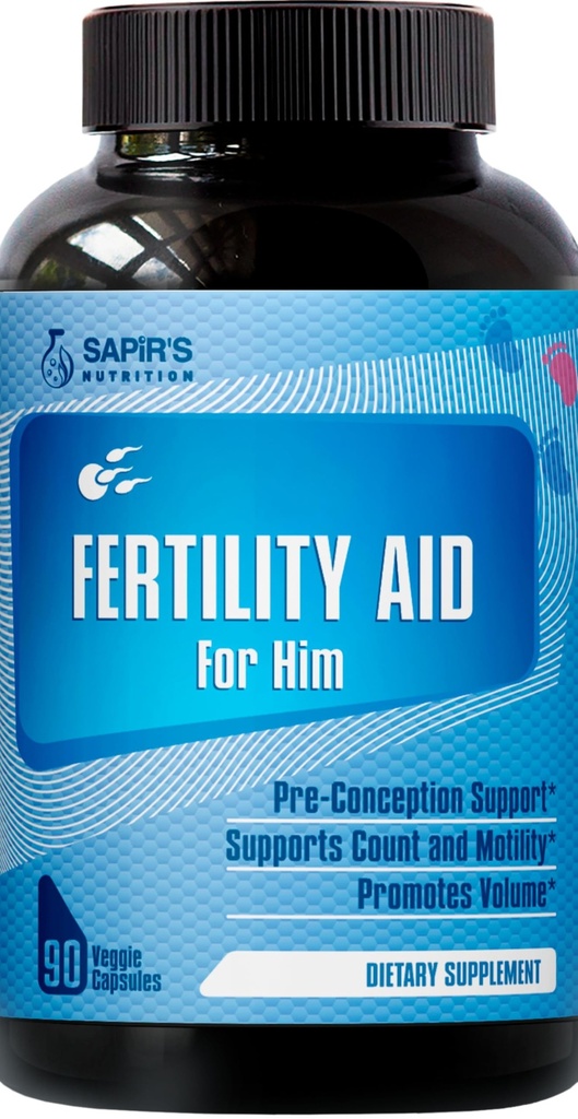 Semen Volume Booster & Male Fertility Suplement - Pre Conception for Dys Sperm Health, Count, Motility & Power with Maca, Arginine, Zinc, Flolate Acid Prenatal Multivitamin