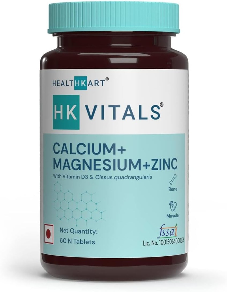 Calcium Magnesium & Zinc Tablet dengan Vitamin D3, Tambahan Kalsium untuk Perempuan dan Pria, untuk Kesehatan Tulang & Dukungan Bersama, 60 Kalsium Tablet Atter4; Paket dari - 4, 240 Tablet